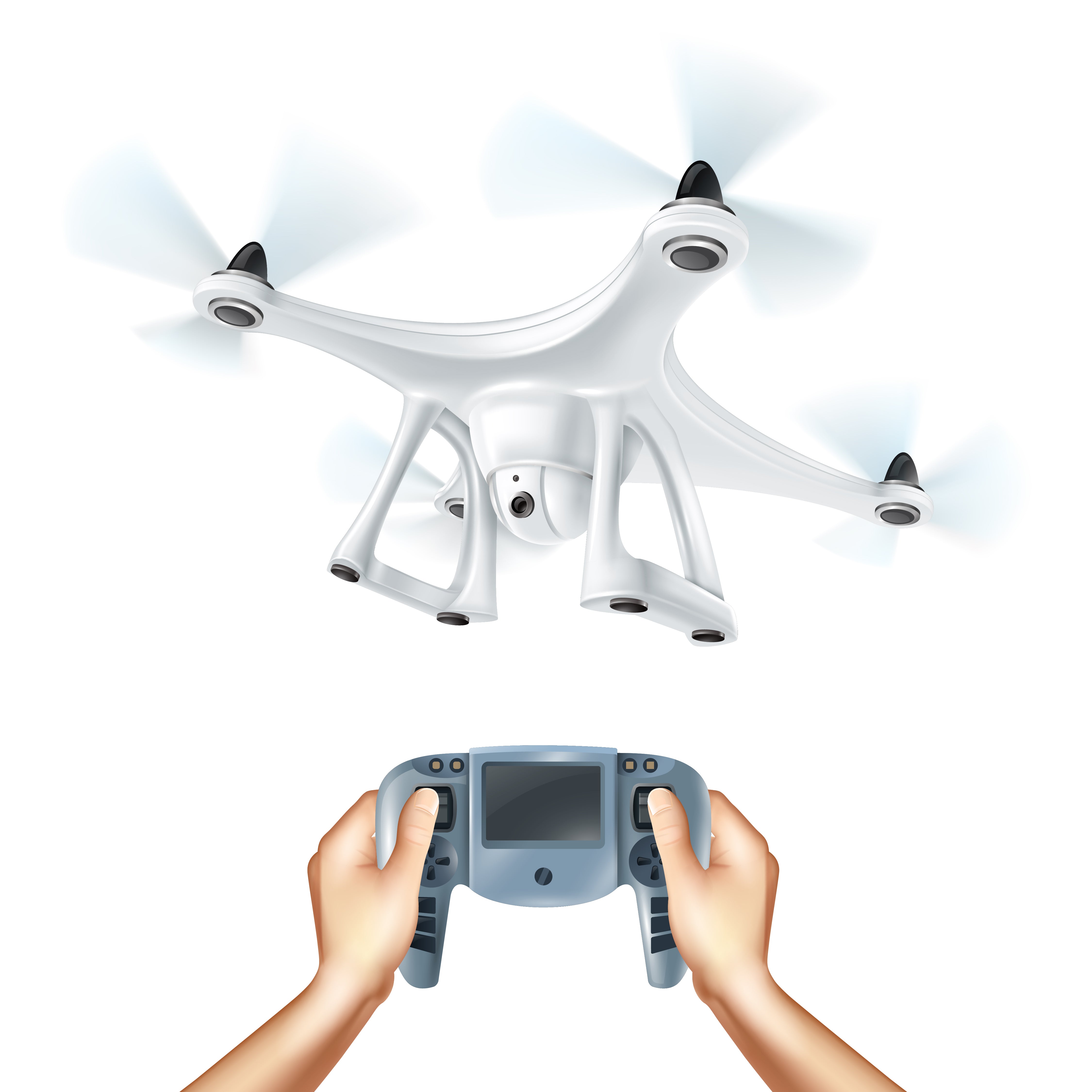DJI - Mavic Air Fly More Combo Quadcopter with Remote Controller - Arctic White