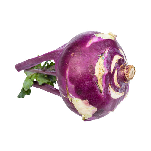Fresh purple kohlrabi